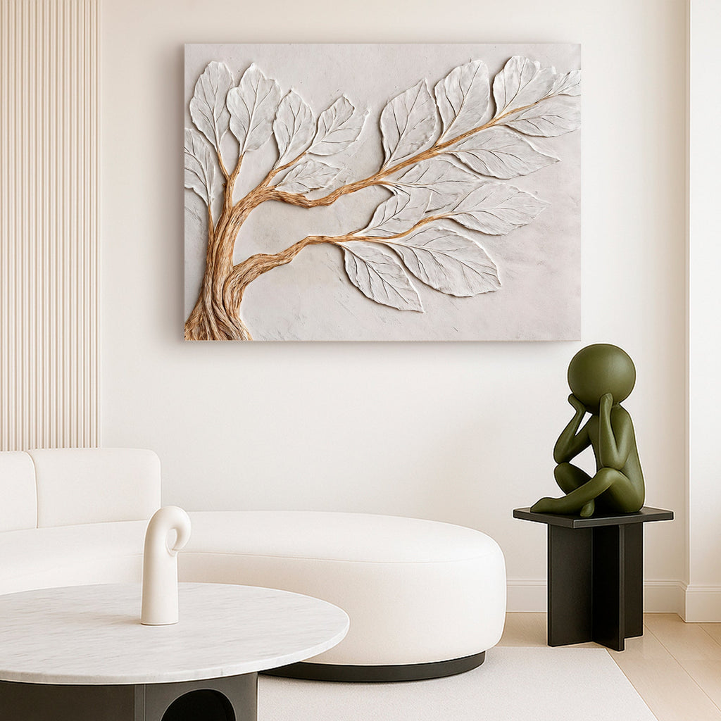 Calm In Ivory Clay Wall Art