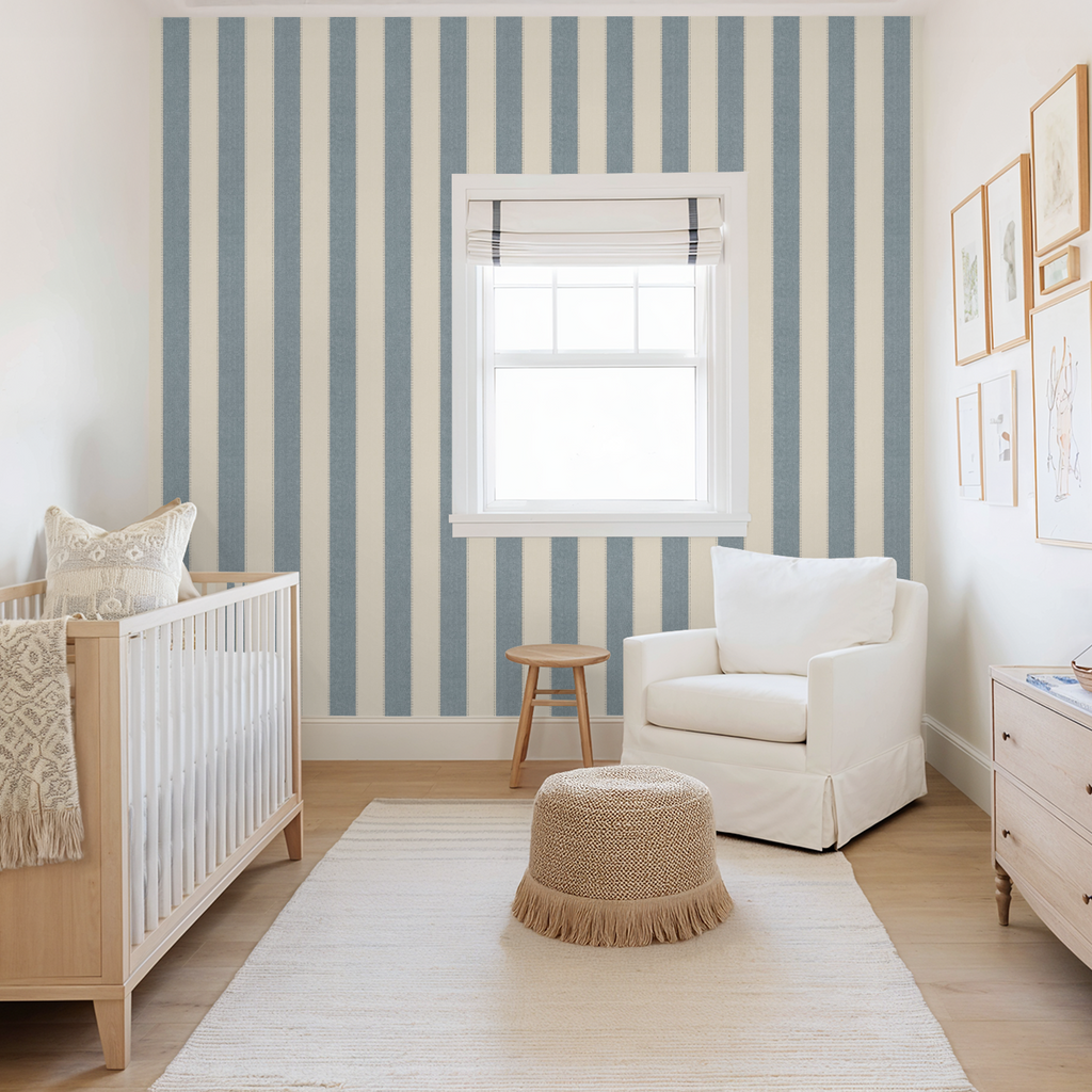 Amy (Blue) Wallpaper - 8 FT H X 11 FT W P&S