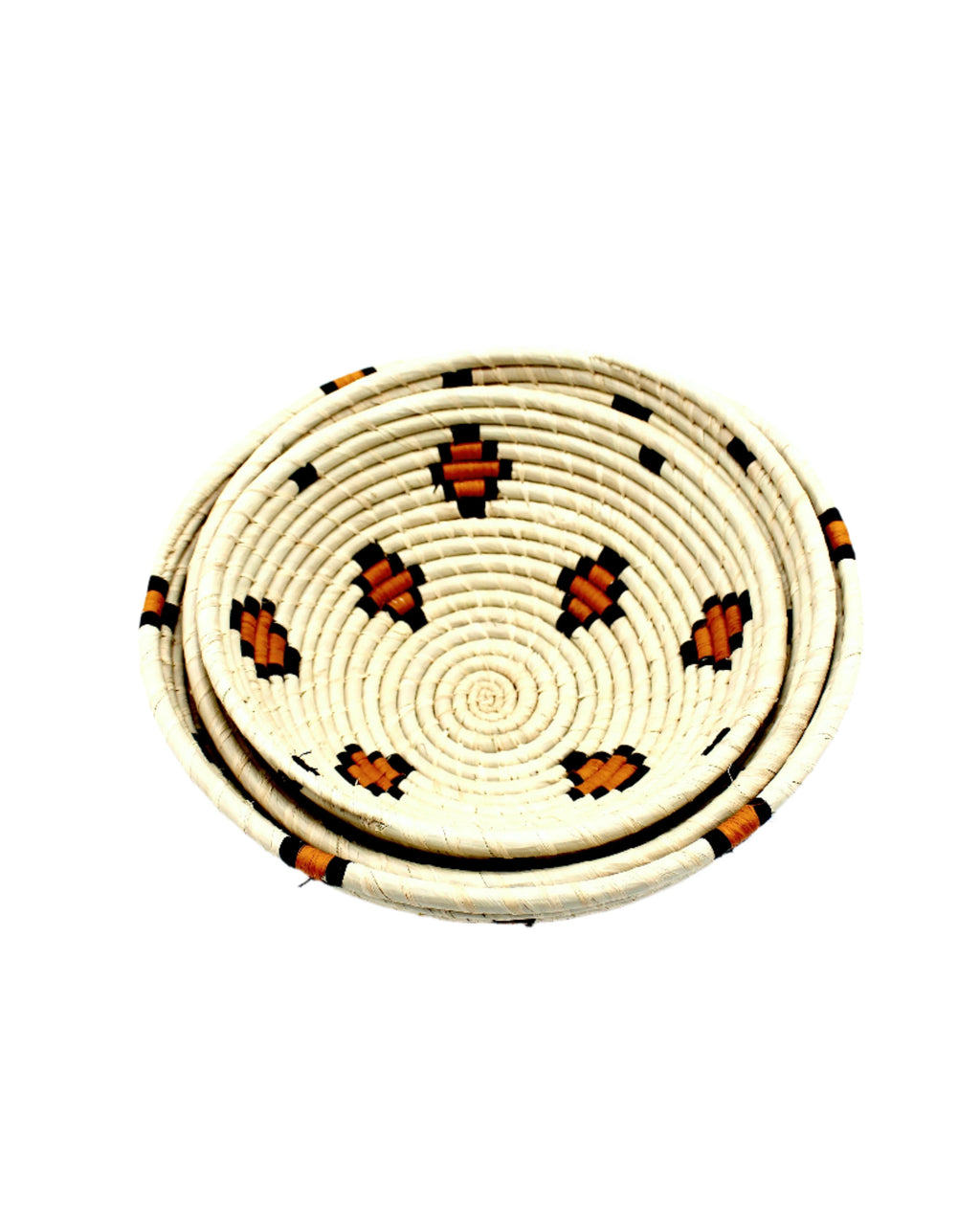 Amara Raffia Straw Table Decor Display Basket Bowl Sets