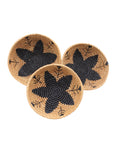 Amara Raffia Straw Table Decor Display Basket Bowl Sets