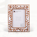 Wood Resin Inlay Botanical Photo Frame Alhambra 4x6 5x7