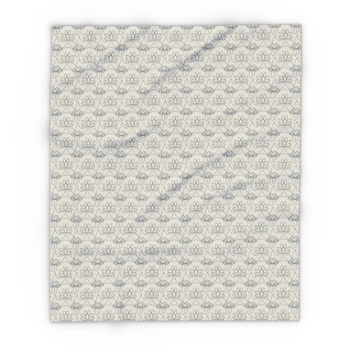DipaliZ Arctic Fleece Blanket Lotus Pattern Winter Warmth