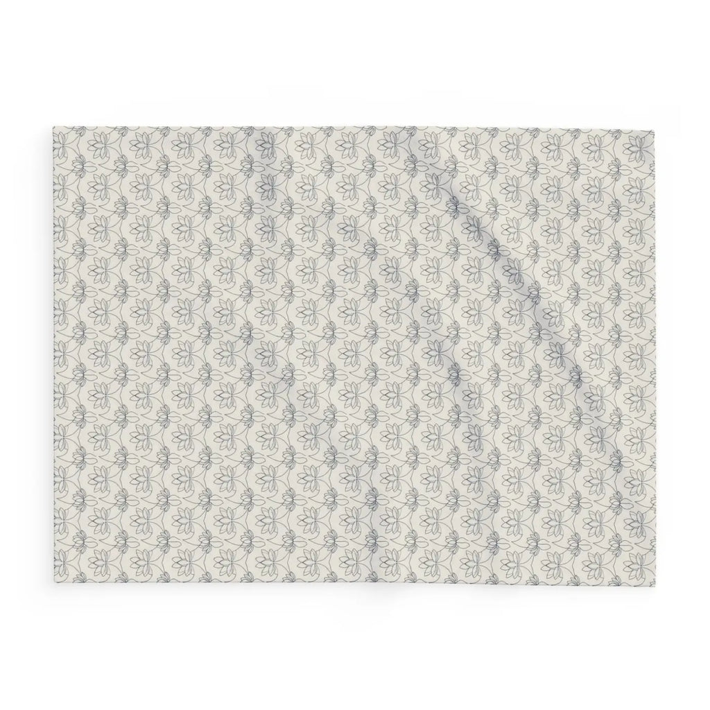 DipaliZ Arctic Fleece Blanket Lotus Pattern Winter Warmth