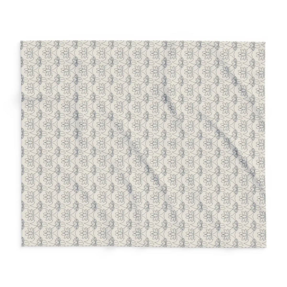 DipaliZ Arctic Fleece Blanket Lotus Pattern Winter Warmth