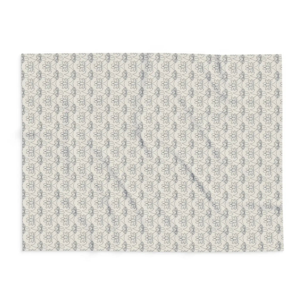 DipaliZ Arctic Fleece Blanket Lotus Pattern Winter Warmth