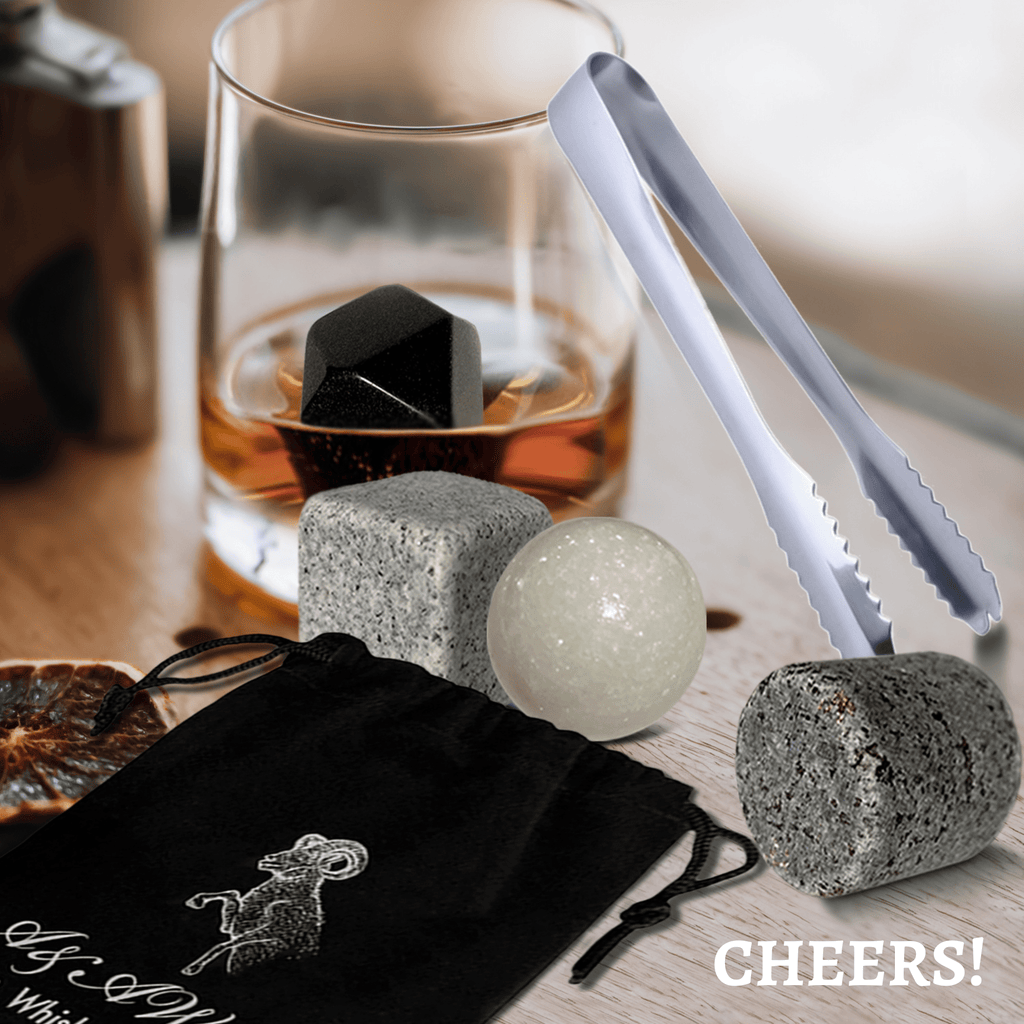 Premium Whiskey Stones Set Of 4 Geometrical shapes