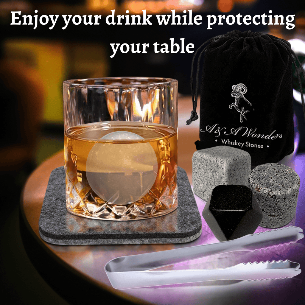 Premium Whiskey Stones Set Of 4 Geometrical shapes