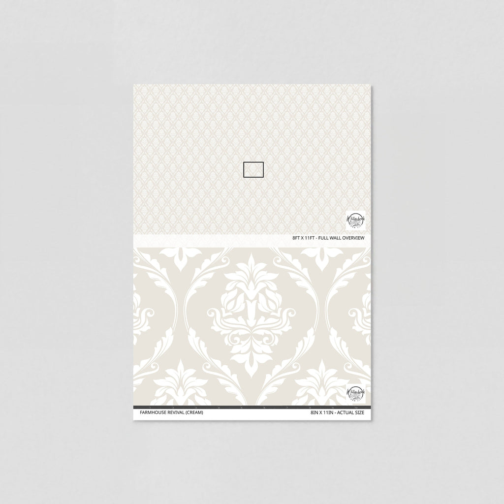 Farmhouse Revival (Cream) Wallpaper